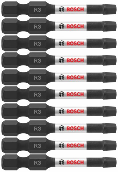 10 pc. Impact Tough™ 2 In. Square #3 Power Bits (Bulk Pack)