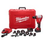 M18 18 Volt Lithium-Ion Cordless Force Logic 10-Ton Knockout Tool 1/2 in. to 2 in. Kit