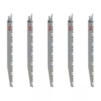 9 in. 5 Teeth per in. Pruning SAWZALL Reciprocating Saw Blades - 5 Pack