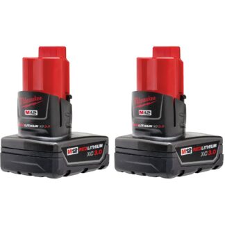 M12 12-Volt Lithium-Ion REDLITHIUM XC3.0 Extended Capacity Battery Pack - 2 Pack