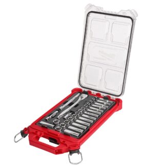 3/8 in. Ratchet and Socket Set in PACKOUT - Metric - 32 Piece