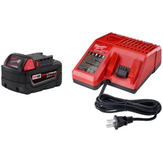 M18 18 Volt REDLITHIUM XC 5.0 Battery with Multi-Voltage Charger Starter Kit