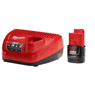 M12 12 Volt REDLITHIUM Compact Battery Pack 2.0Ah and Charger Starter Kit