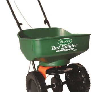 Turf Builder EdgeGuard 75121 Mini Broadcast Spreader, 5000 sq-ft, Fertilizer