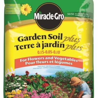 Miracle-Gro Garden Soil Plus 72855 Premium Organic Based Garden Soil, 28 .3 l, Bag, Dark Brown