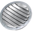 Duraflo 61RAA60D Round Mini Soffit Vent, 6 in W, 5.20 sq-in, Aluminum