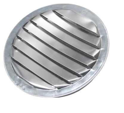 Duraflo 61RAA60D Round Mini Soffit Vent, 6 in W, 5.20 sq-in, Aluminum