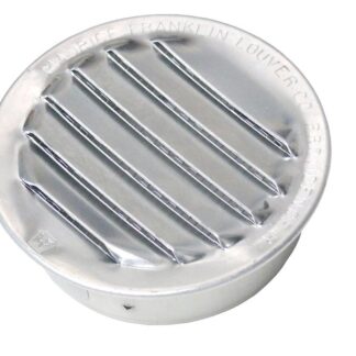 Duraflo 61RAA10D Round Mini Soffit Vent, 1 in W, 0.20 sq-in, Aluminum