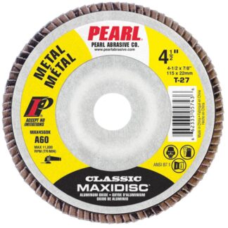 DISC FLAP 4-1/2"X7/8" 60GRIT MAXIDISC REDLINE MAX4560