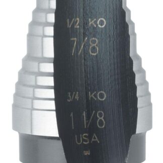 UNIBIT STEP DRIL 7/8" & 1-1/8" #9 2 -SIZES IRWIN 10239