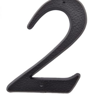 NUMBER PLASTIC BLACK 5" (#2) 1060015