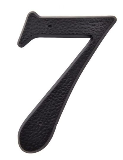 NUMBER PLASTIC (#7) 5" BLACK 1060074