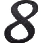 NUMBER PLASTIC (#8) 5" BLACK 1060082