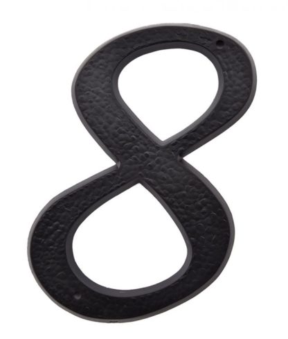 NUMBER PLASTIC (#8) 5" BLACK 1060082