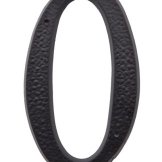 NUMBER PLASTIC (#0) 5" BLACK 1060104