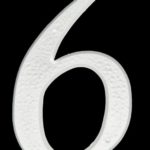 NUMBER PLASTIC (#6) 5" WHITE 1060368