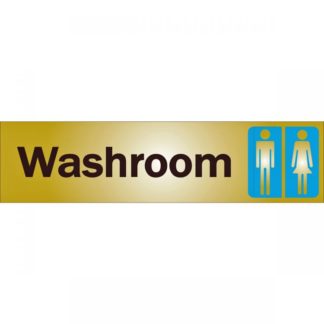 SIGN (2"X8") "WASHROOM MALE/FEMALE" 1150715