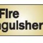 SIGN "FIRE EXTINGUISHER" 2"X8" 1150774