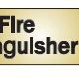 SIGN "FIRE EXTINGUISHER" 2"X8" 1150774