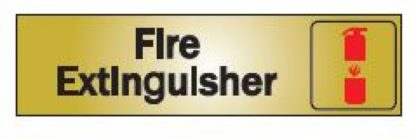 SIGN "FIRE EXTINGUISHER" 2"X8" 1150774