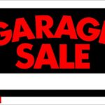 SIGN "GARAGE SALE" 8"X12" 1170112