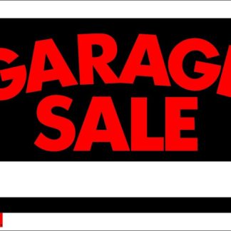 SIGN "GARAGE SALE" 8"X12" 1170112