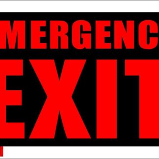 SIGN 8"X12" "EMERGENCY EXIT" 1170309