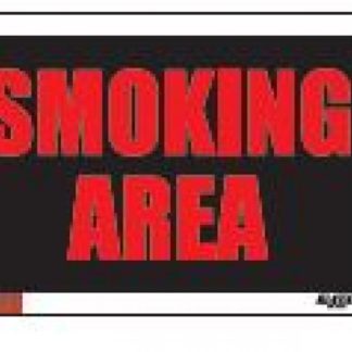 SIGN "SMOKING AREA" 8"X12" 1170511