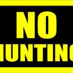 SIGN "NO HUNTING" 8"X12" 1171658