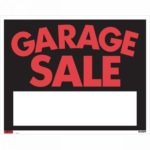 SIGN "GARAGE SALE" 19"X24" 1193007