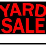 SIGN JUMBO "YARD SALE" RED 1193074