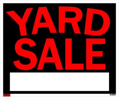 SIGN JUMBO "YARD SALE" RED 1193074