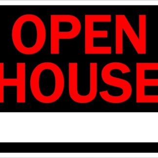 SIGN JUMBO "OPEN HOUSE" RED 1193090