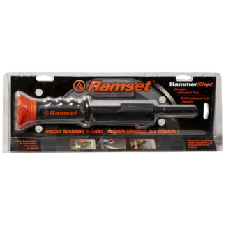 Ramset 45000 Single Shot Hammer Shot, 0.22, 2-1/2 in Plated Drive Pins, Black Track Pins Fastener, 14 in L