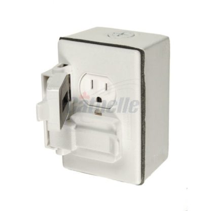 KIT OUTLET DUPLEX WEATHERPROOF WHITE 5556W