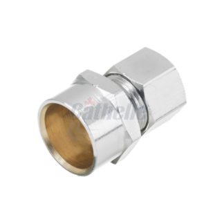 ADAPTER COMPRESSION BRASS 3/8"ODX1/2"COPPER 62810