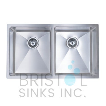 SINK KITCHEN DOUBLE 32"X19" UMOUNT 16G S/S (BRISTOL) B927