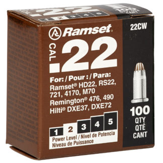 LOAD POWER .22 CAL RAMSET BRN 100BX C22CW