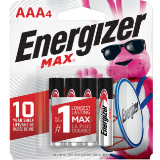 BATTERY "AAA" MAX ENERGIZER 4PK E92BP4