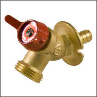 VALVE SILLCOCK 1/2" PEX W/FLANGE X 3/4" 1108-653