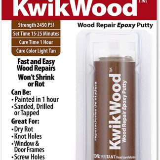 EPOXY PUTTY COMPOUND WOOD REPAIR KWIKWOOD J-B WELD 28G 8257F