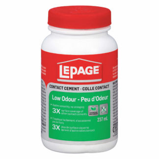 Lepage 1505670 Pres-Tite Contact Cement, Low-Odour - With Brush, 237 mL