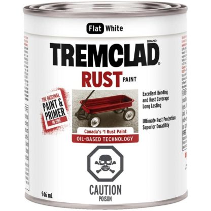 PAINT TREMCLAD R.P. FLAT WHITE 946ML 254929