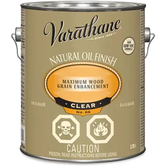 VARATHANE NATURAL OIL FINISH CLEAR 3.78L Y6631