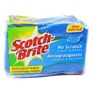 Scotch-Brite No Scratch Scrub Sponge 3 Pack MP-3-12-CA