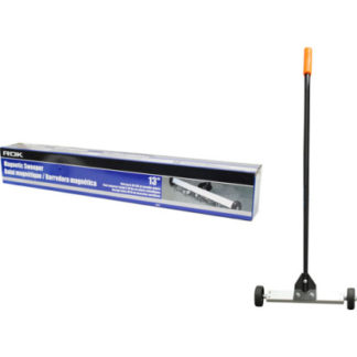 ROK 13" Magnetic Sweeper Broom, Single-Shaft, 2-Wheels 70284