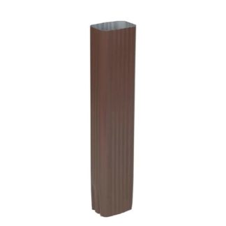 Brown Aluminum Downspout 2" X 3" X 10' 2401019