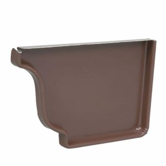 Amerimax Aluminum Eavestrough End Cap, Right, 5", Brown, Type K 2520619