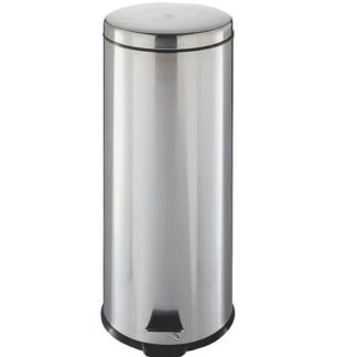 Homebasix 30 Litre Stainless Steel Step-On Garbage Can LYP30F3-3L 067-8284