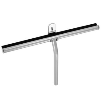 LaLOO 13" Squeegee with Removable Rubber Sweep & Hook, Chrome S0200C